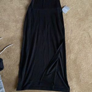 New Athleta black long skirt